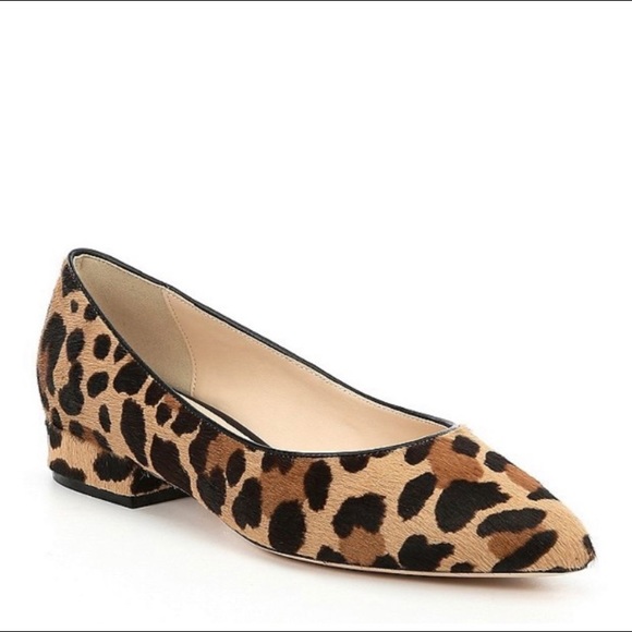 Cole Haan Calfhair Leopard Chunk Heel flat, 6.5 - Picture 3 of 5